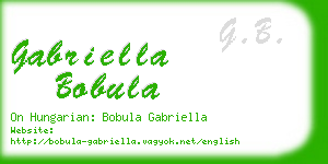 gabriella bobula business card